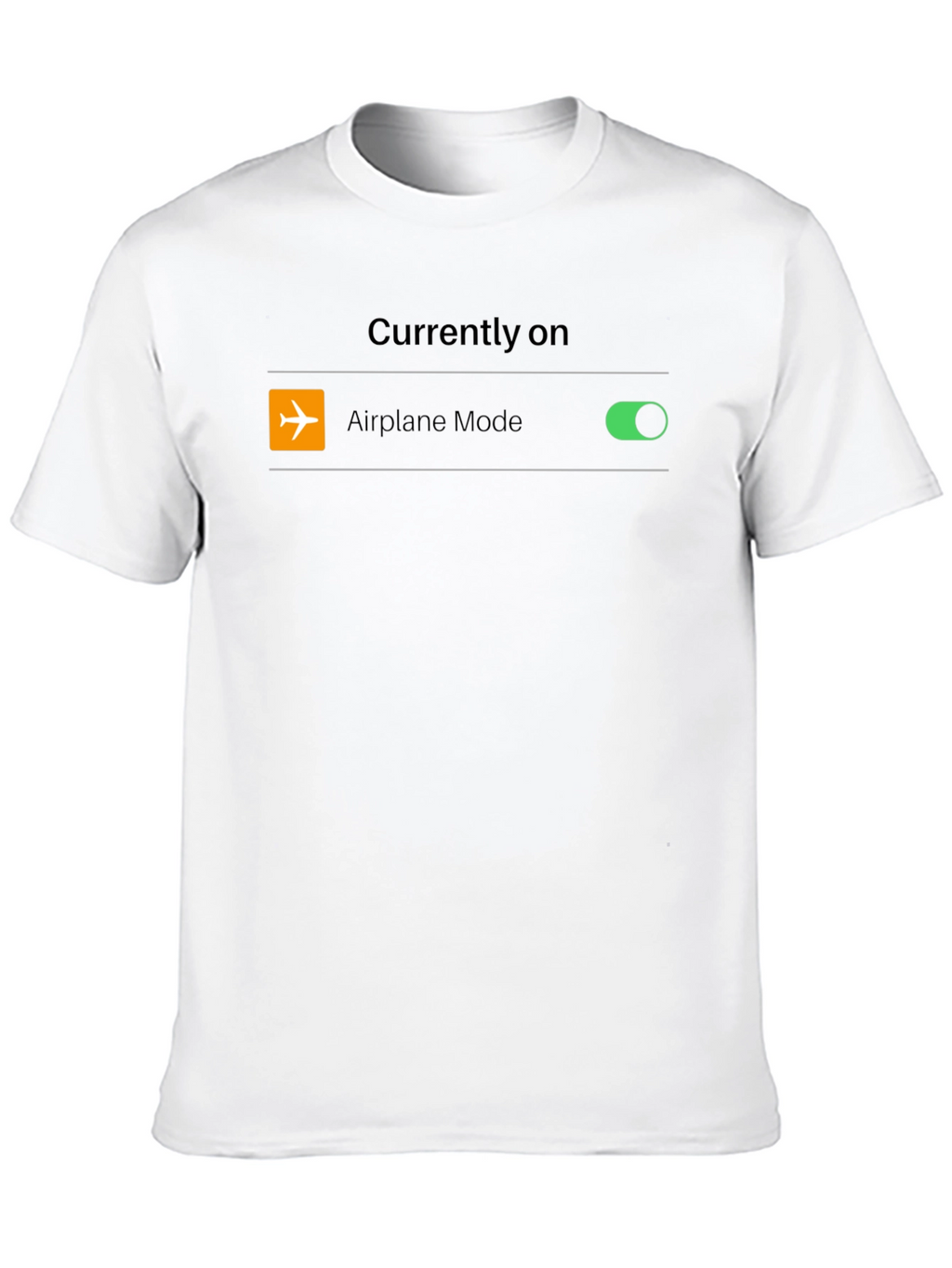 Airplane Mode On Black T-Shirt