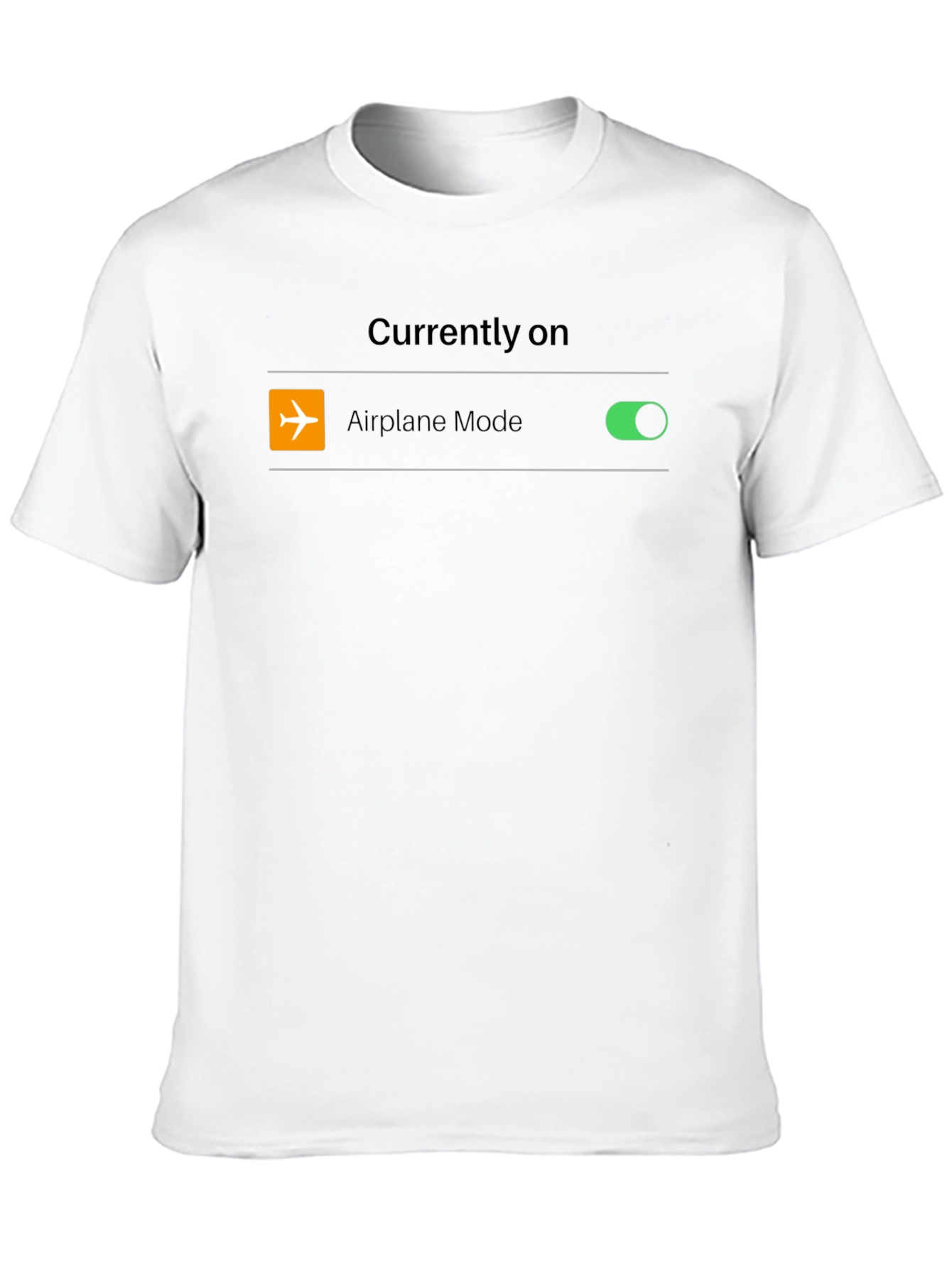 Airplane Mode On Black T-Shirt