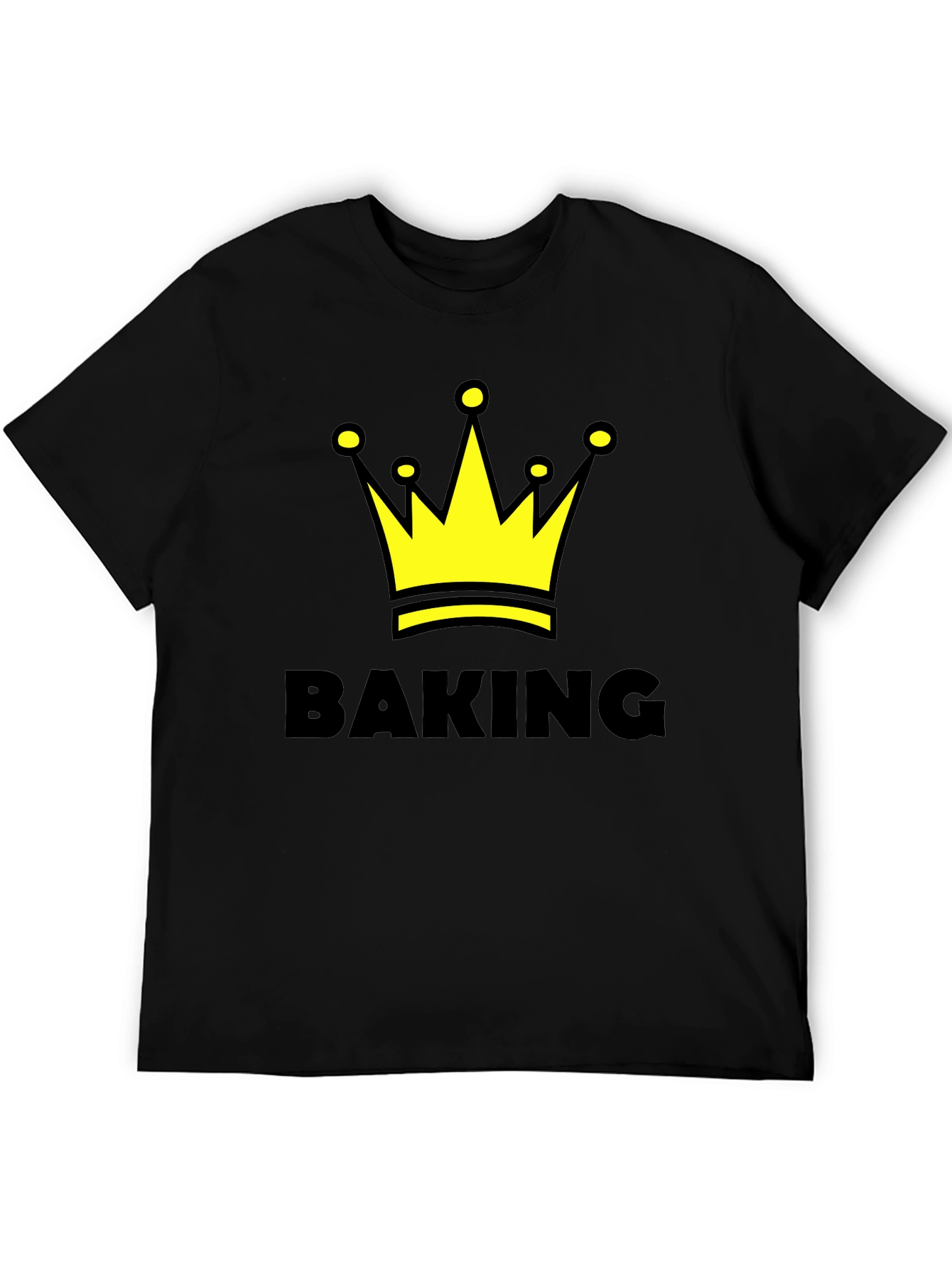 Baking King T-Shirt - Crown Design