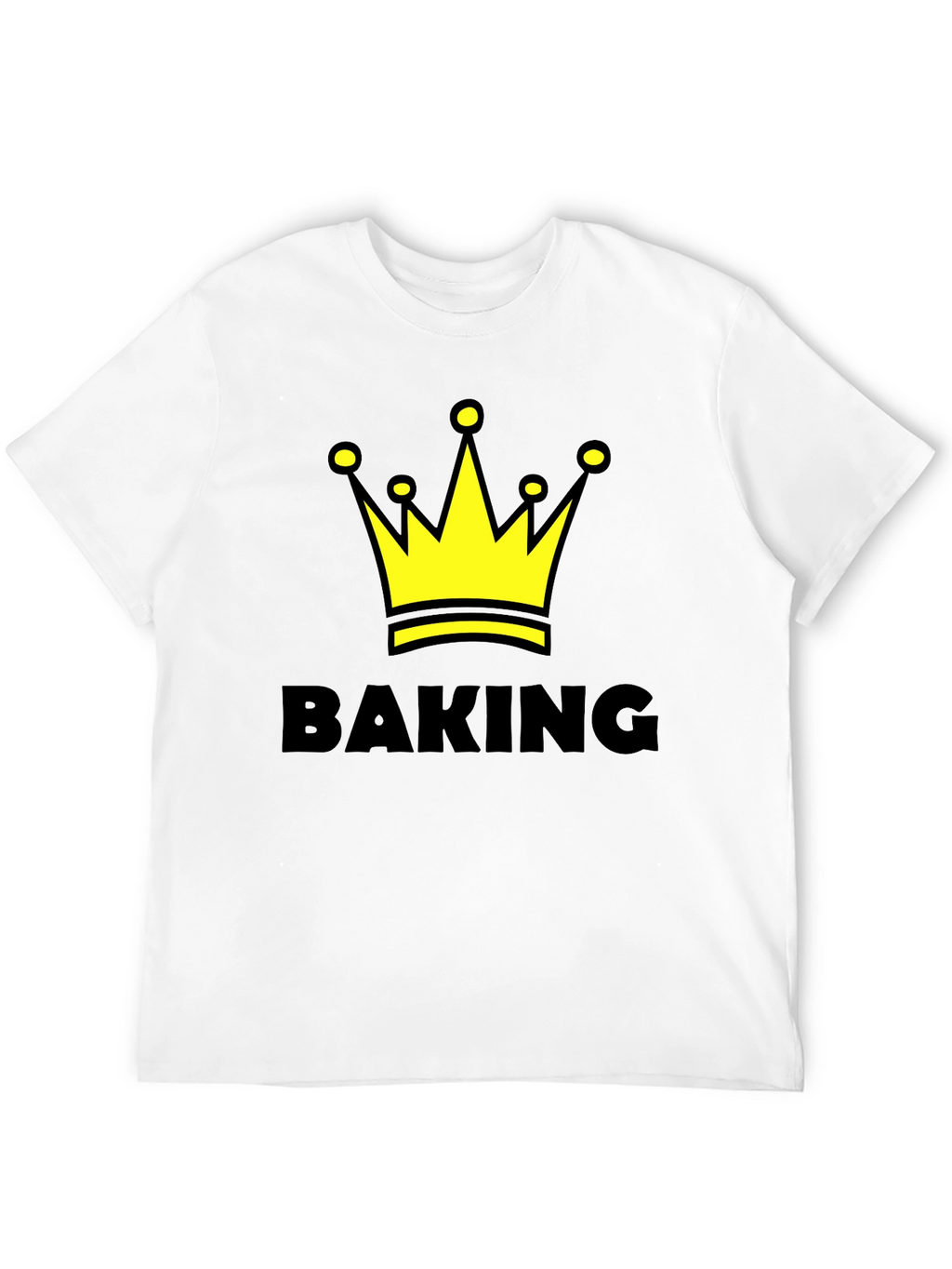 Baking King T-Shirt - Crown Design