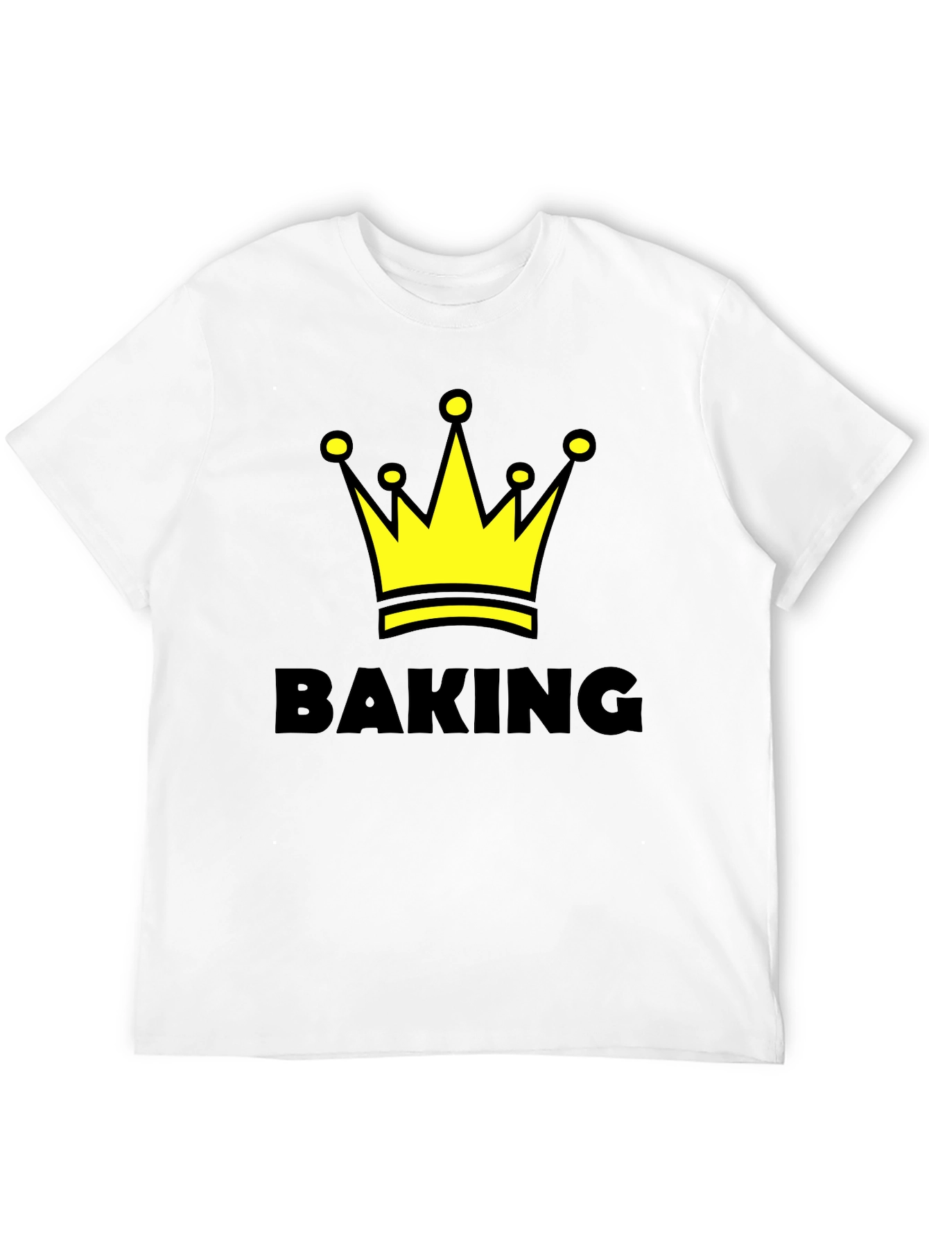 Baking King T-Shirt - Crown Design