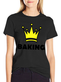 Baking King T-Shirt - Crown Design