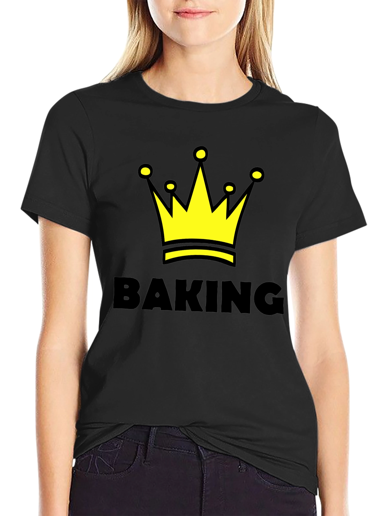 Baking King T-Shirt - Crown Design