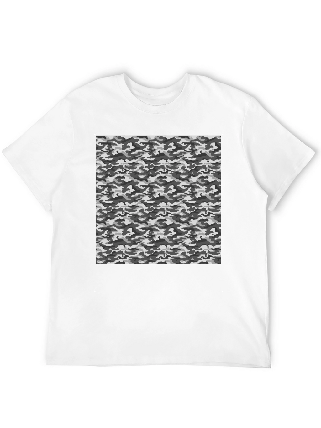 Urban Camo Print Black T-Shirt