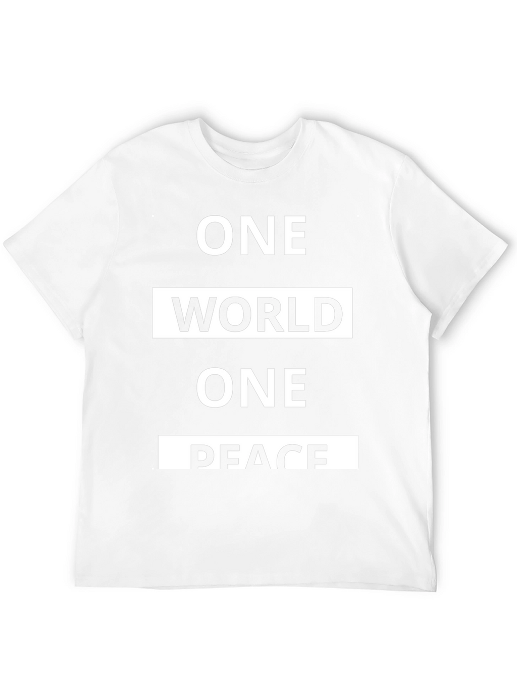 One World One Peace Graphic T-Shirt