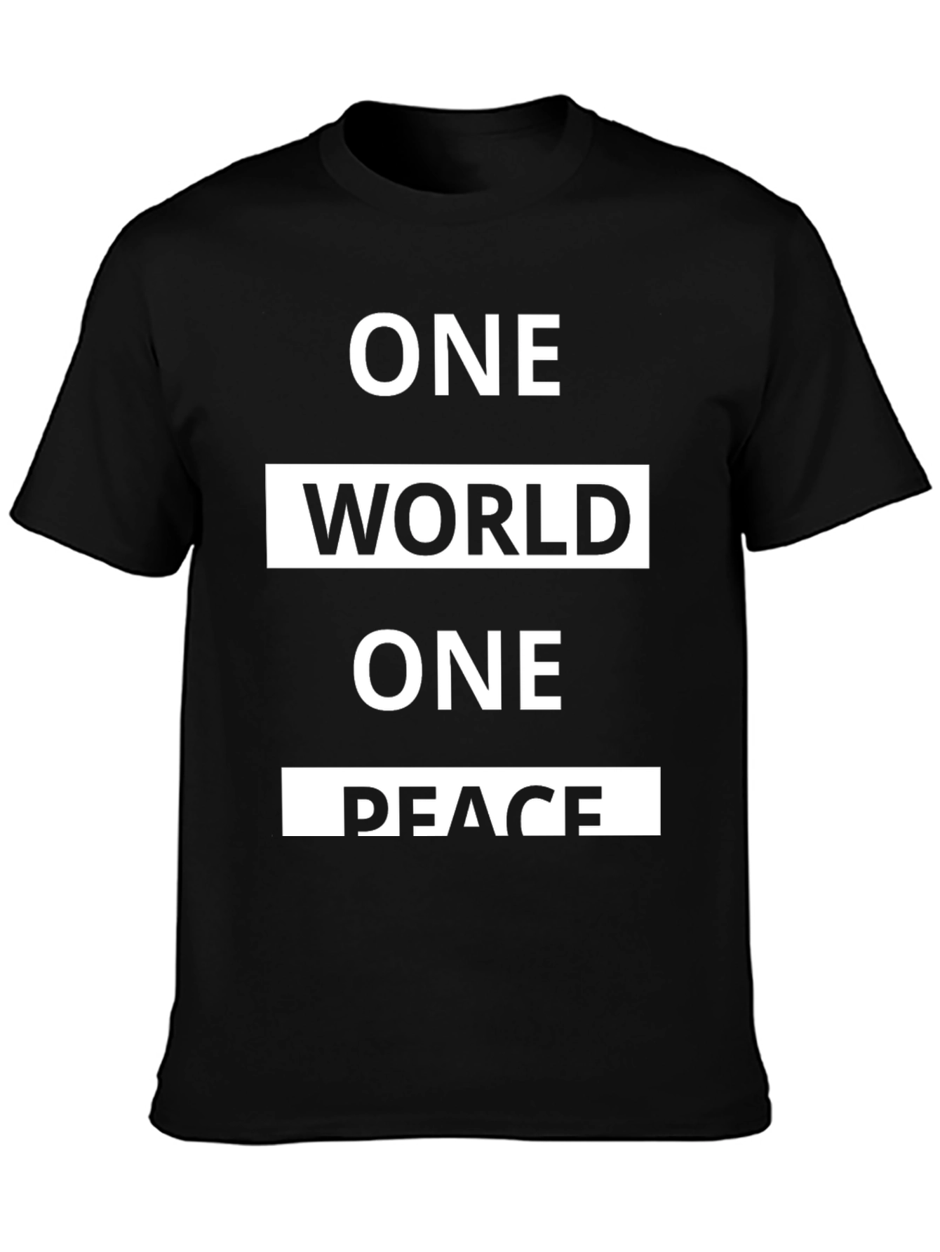One World One Peace Graphic T-Shirt