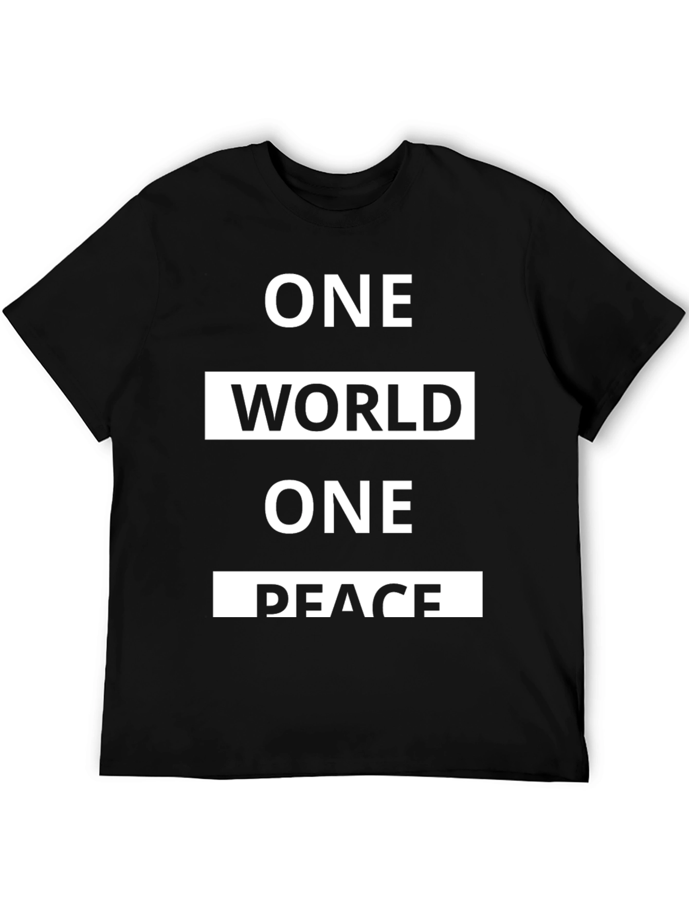 One World One Peace Graphic T-Shirt