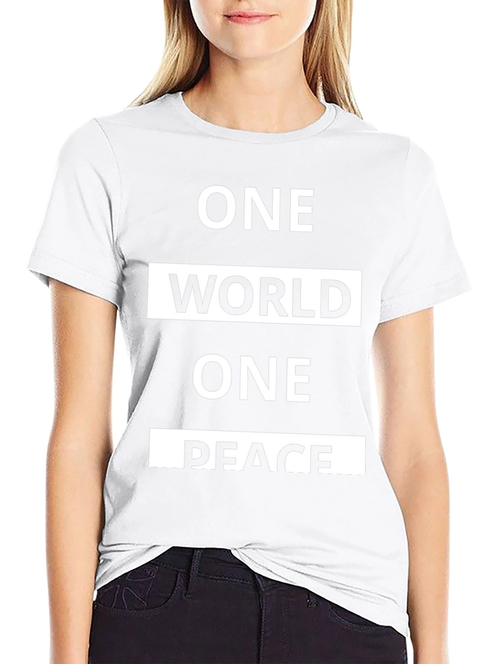 One World One Peace Graphic T-Shirt