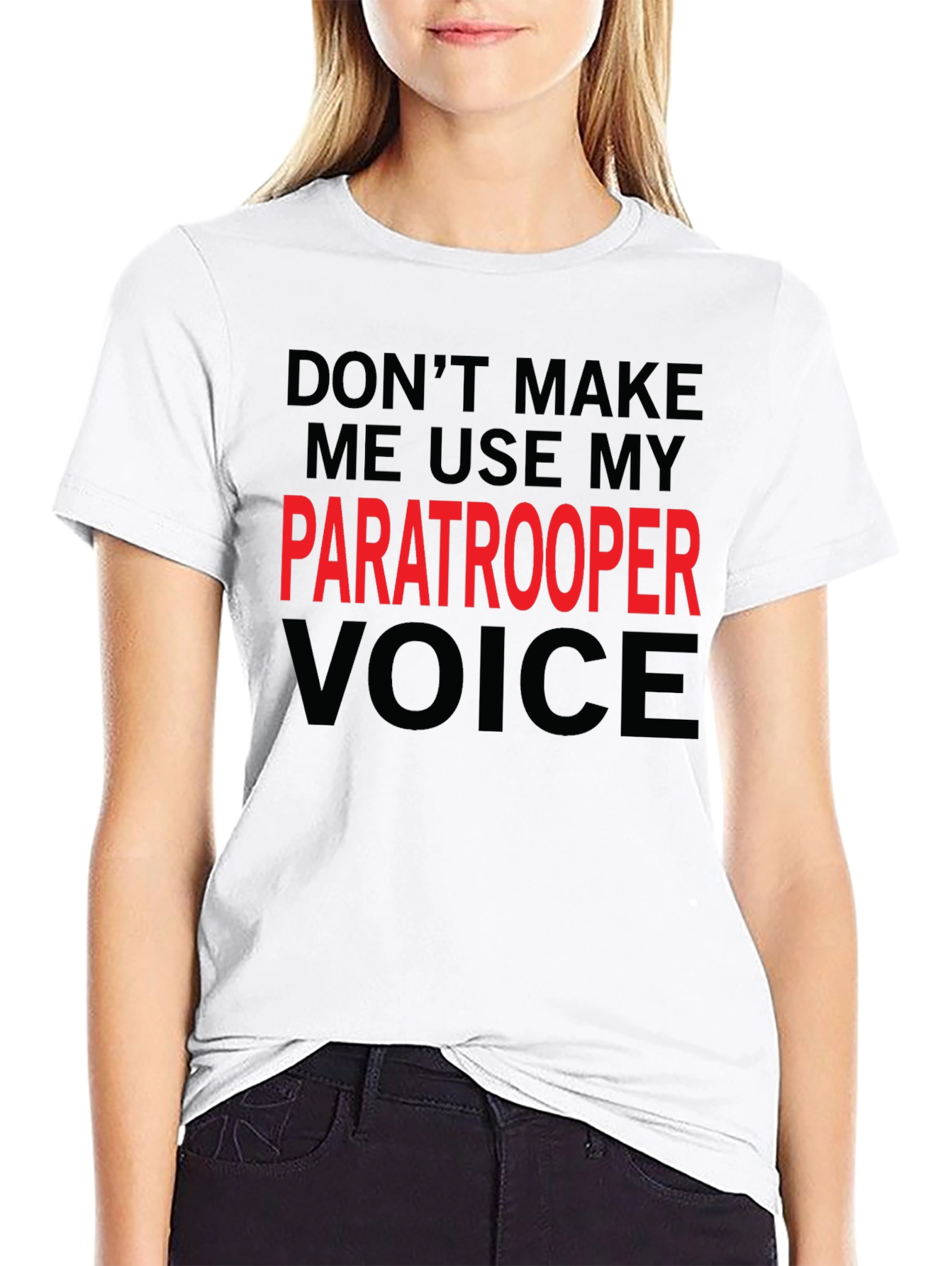 Paratrooper Voice Black T-Shirt