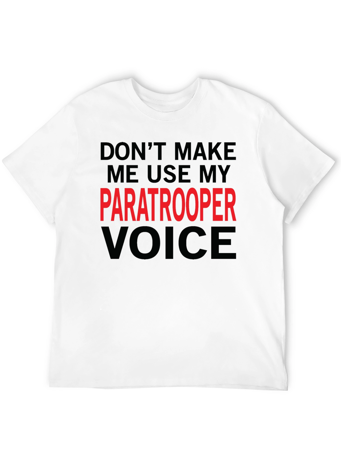 Paratrooper Voice Black T-Shirt