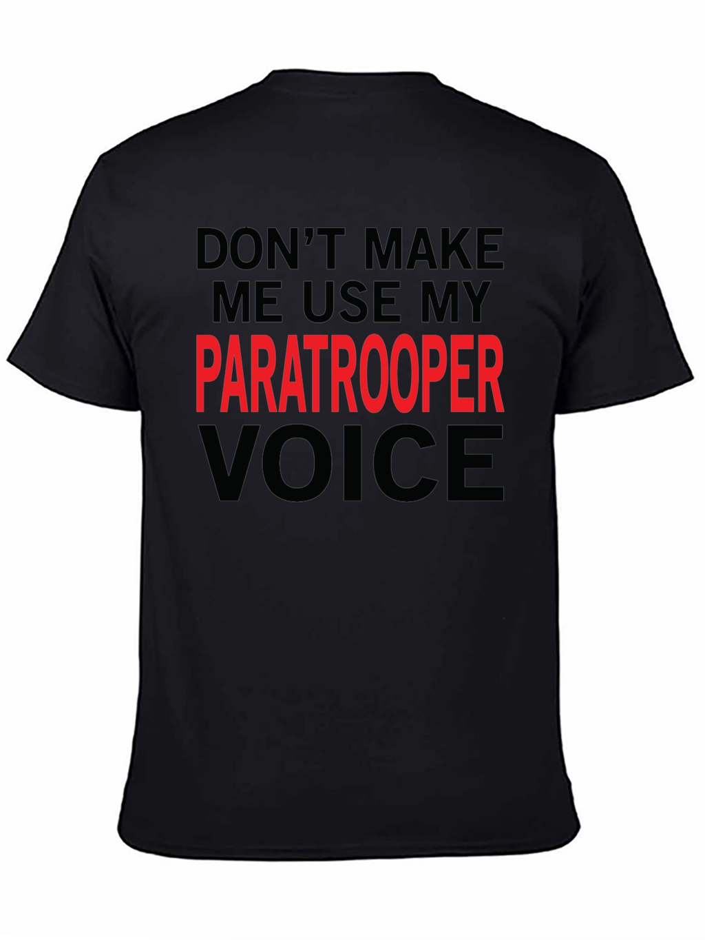 Paratrooper Voice Black T-Shirt