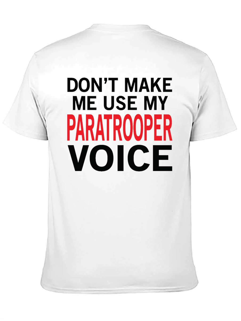 Paratrooper Voice Black T-Shirt