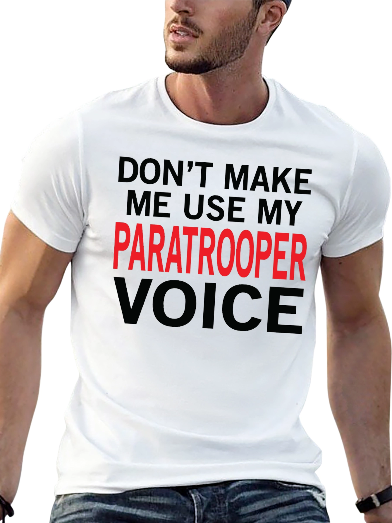 Paratrooper Voice Black T-Shirt
