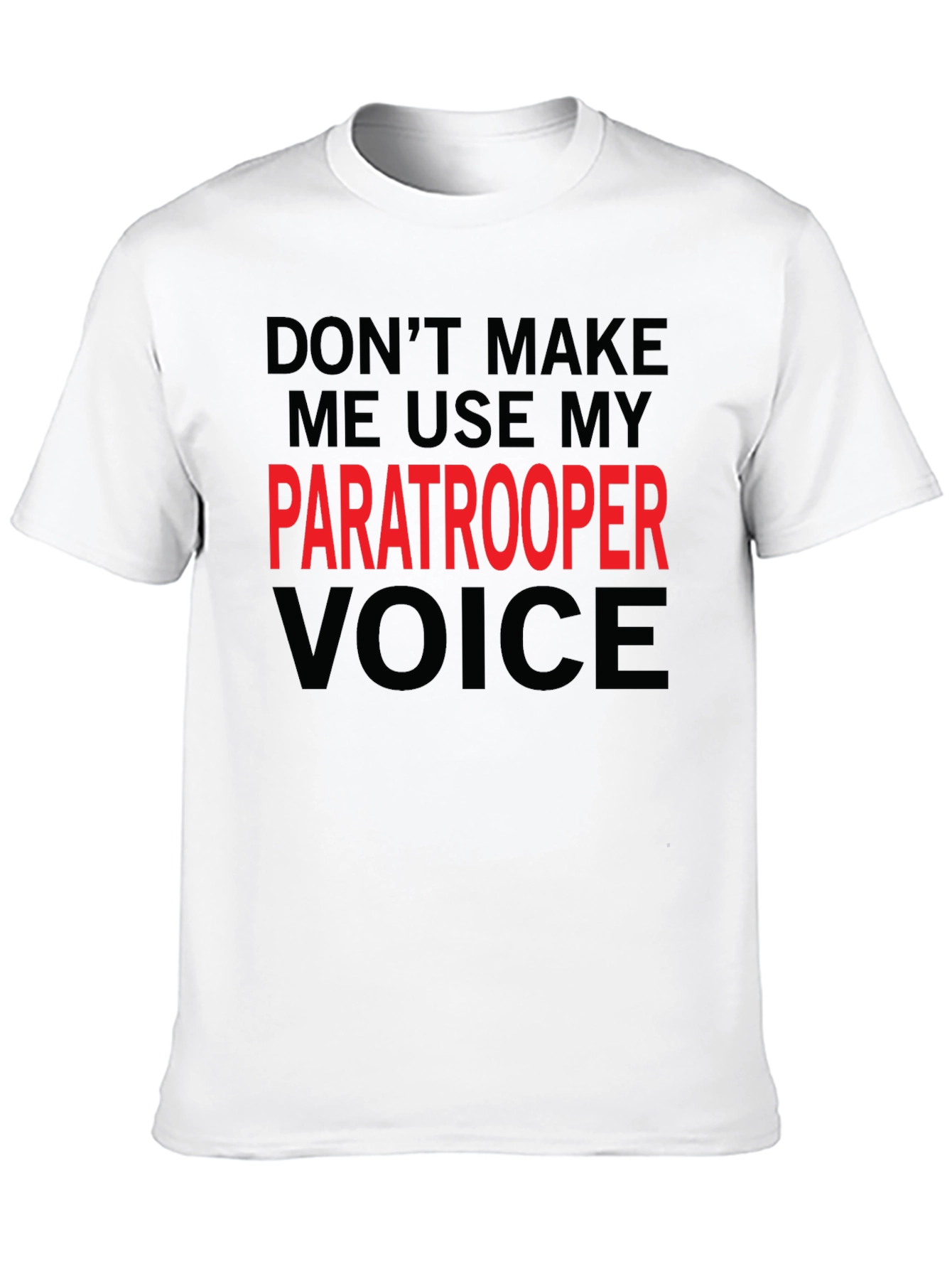 Paratrooper Voice Black T-Shirt