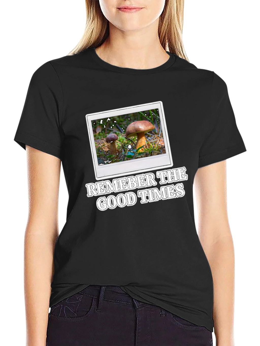 Mushroom Photo T-Shirt - Remember The Good Times