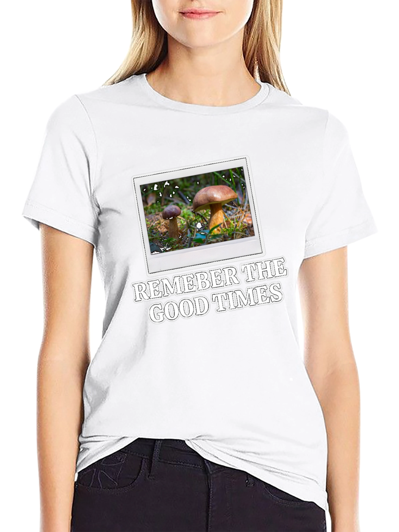 Mushroom Photo T-Shirt - Remember The Good Times