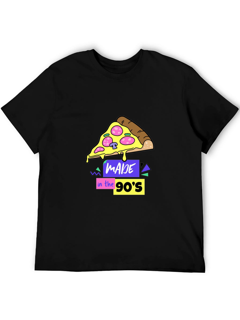 Made in the 90s Pizza Graphic T-Shirt