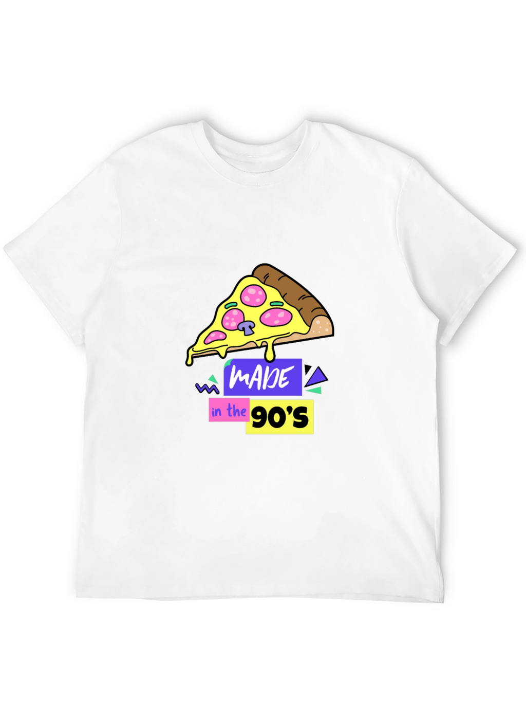 Made in the 90s Pizza Graphic T-Shirt