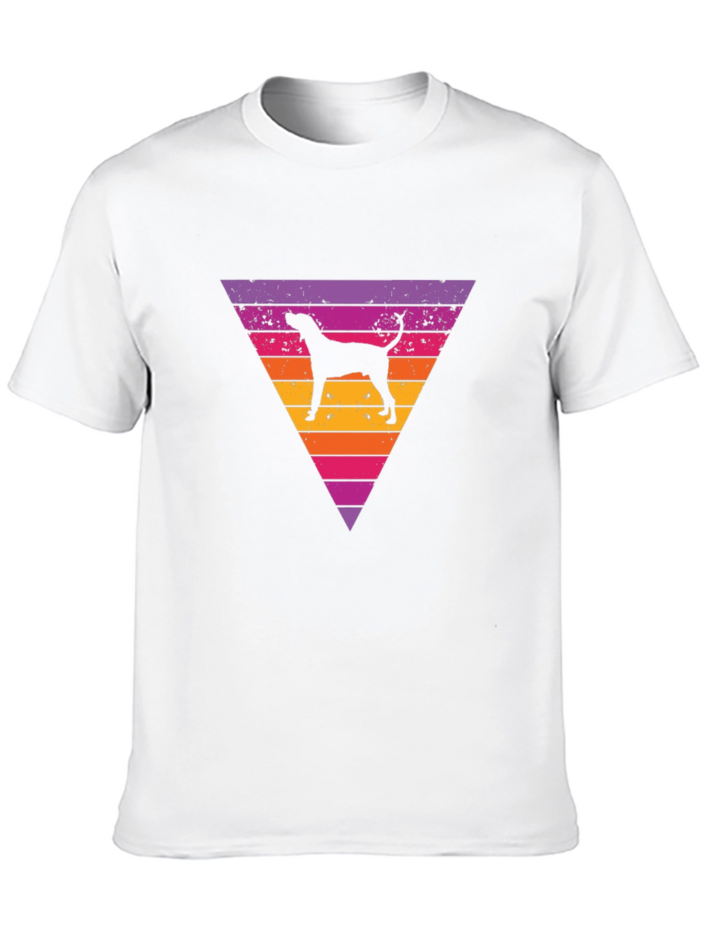 Retro Dog Triangle Graphic Tee