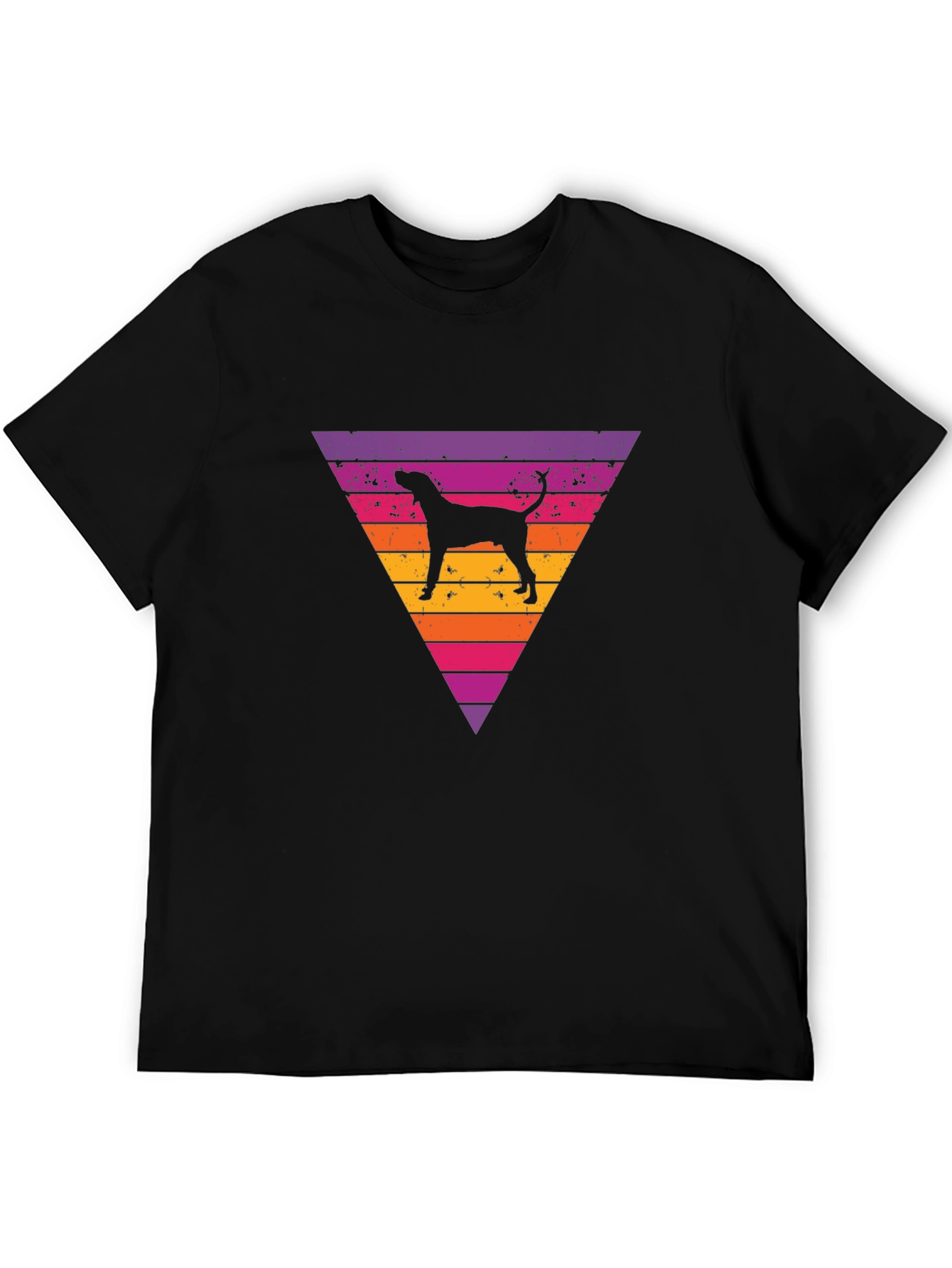 Retro Dog Triangle Graphic Tee
