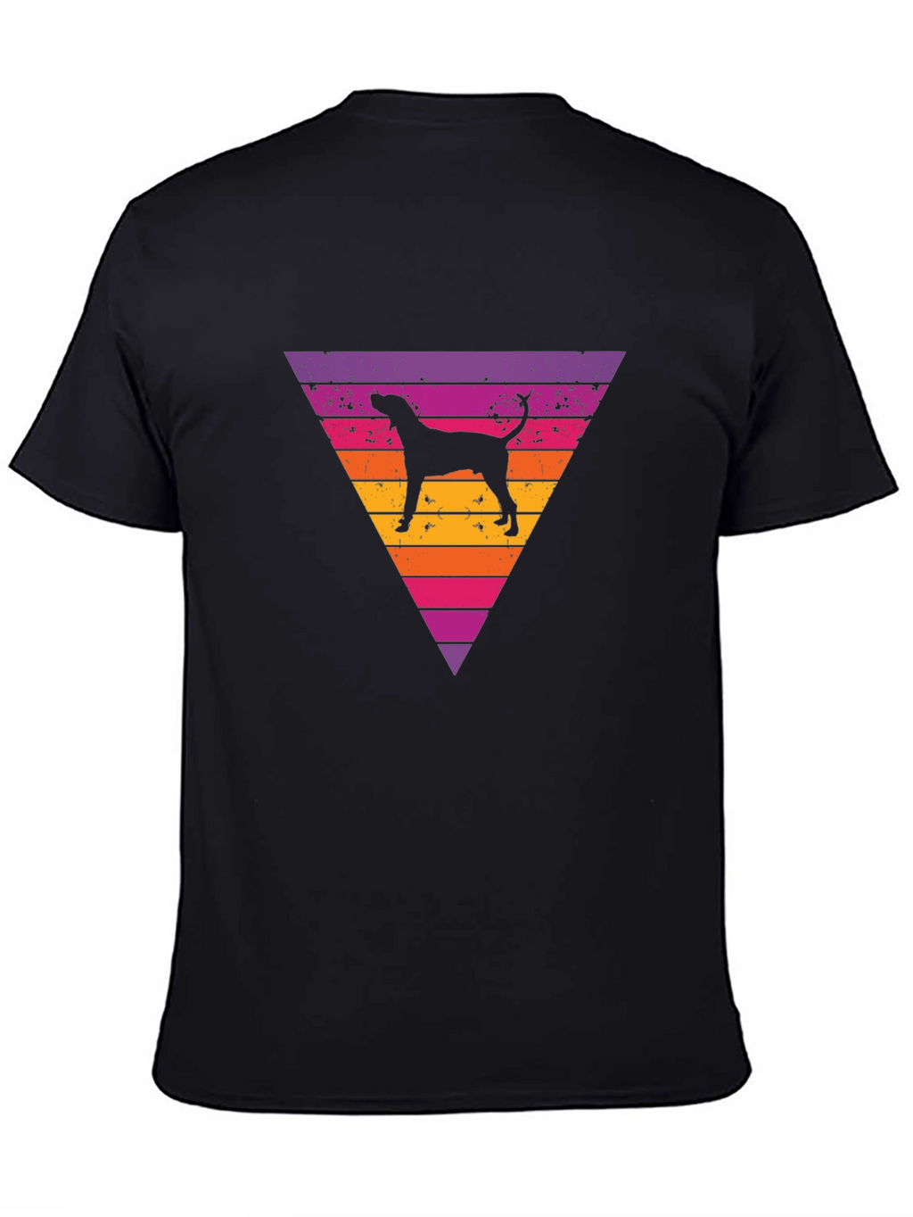 Retro Dog Triangle Graphic Tee