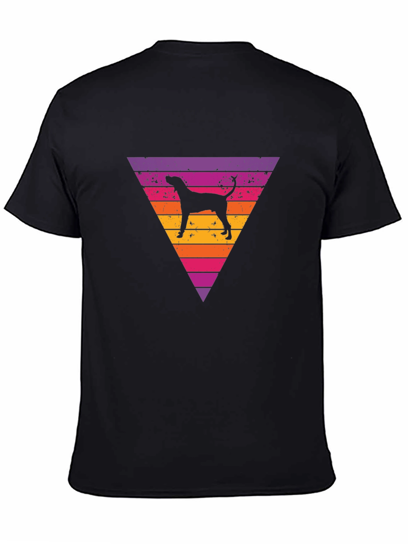Retro Dog Triangle Graphic Tee