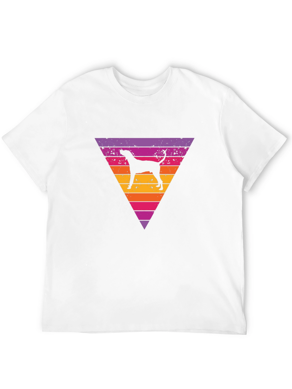 Retro Dog Triangle Graphic Tee