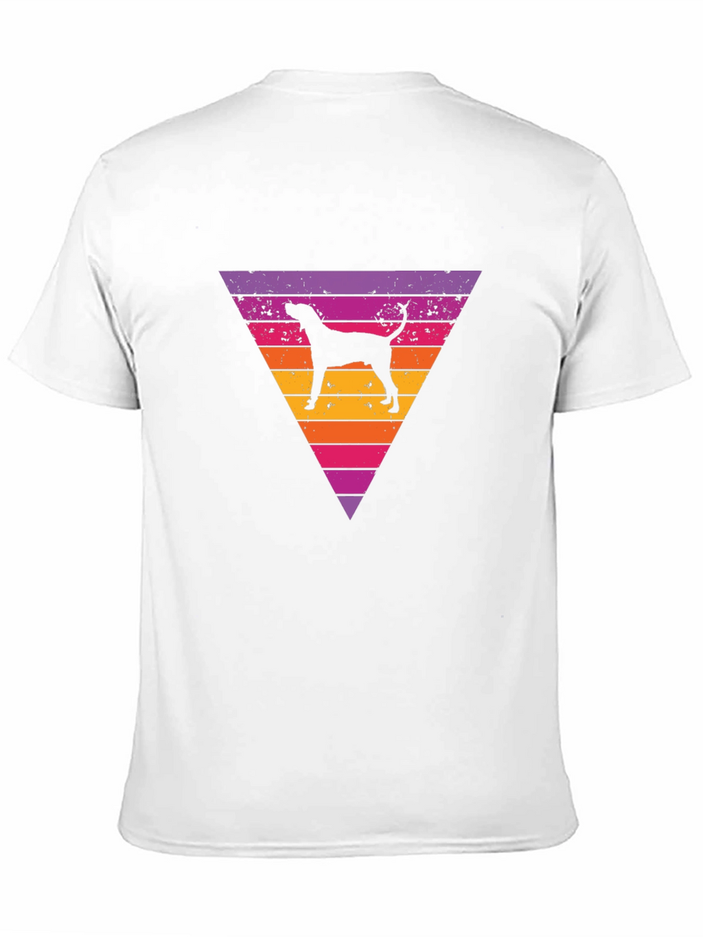Retro Dog Triangle Graphic Tee