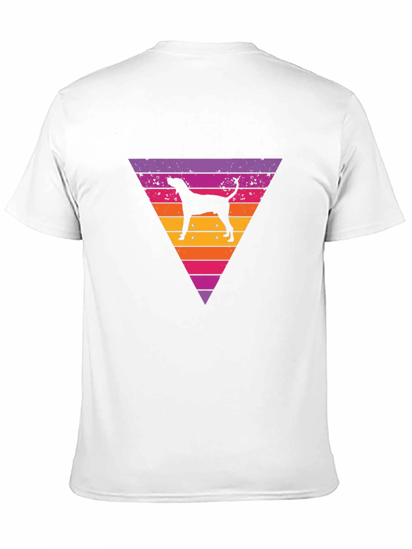Retro Dog Triangle Graphic Tee