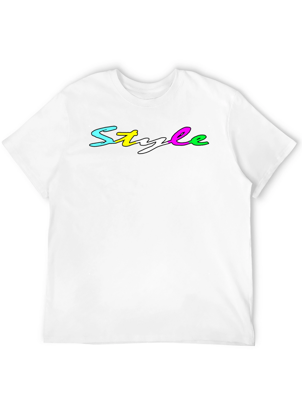 Stylish Mens Black T-Shirt - Style Graphic Tee