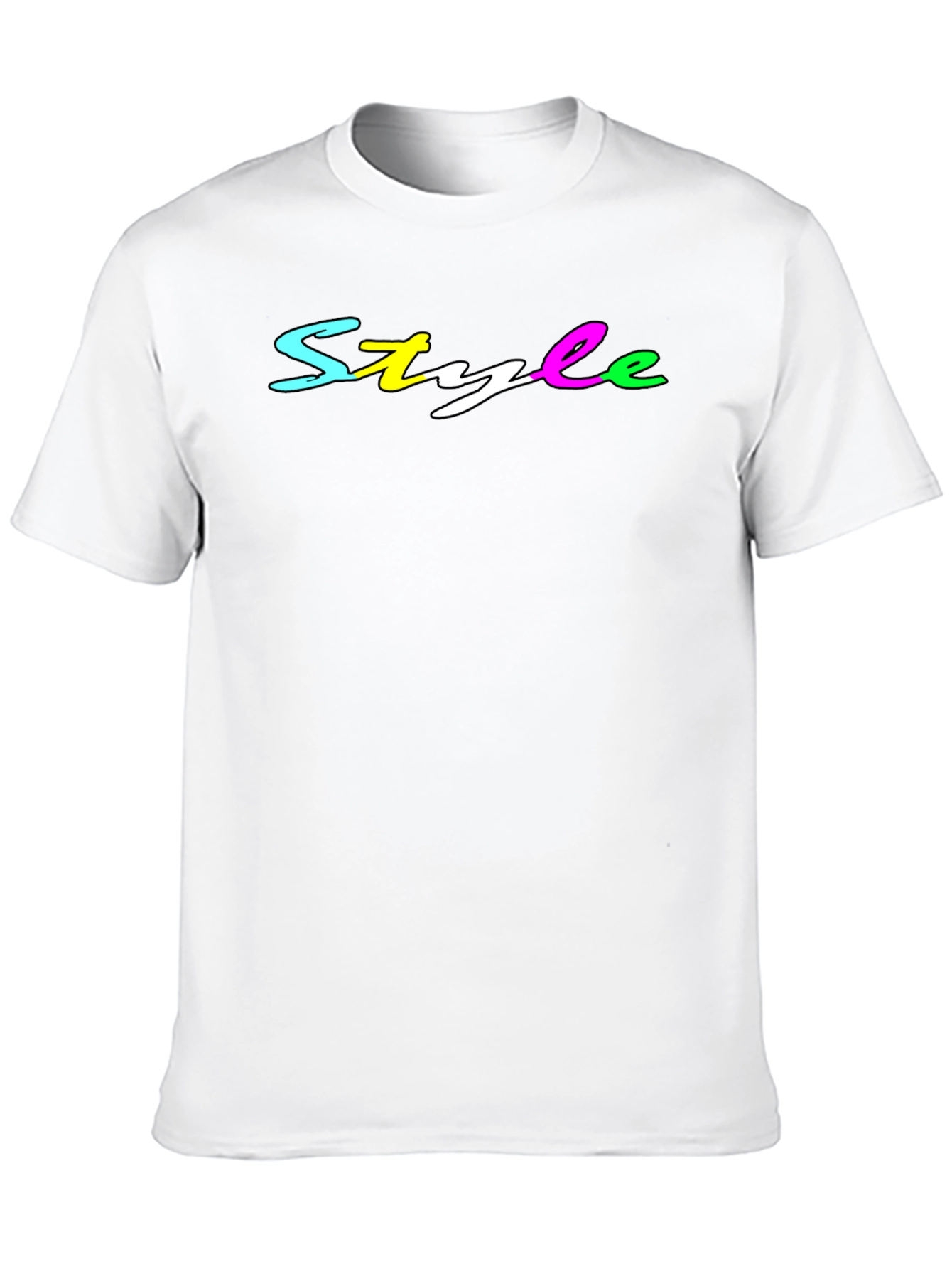 Stylish Mens Black T-Shirt - Style Graphic Tee