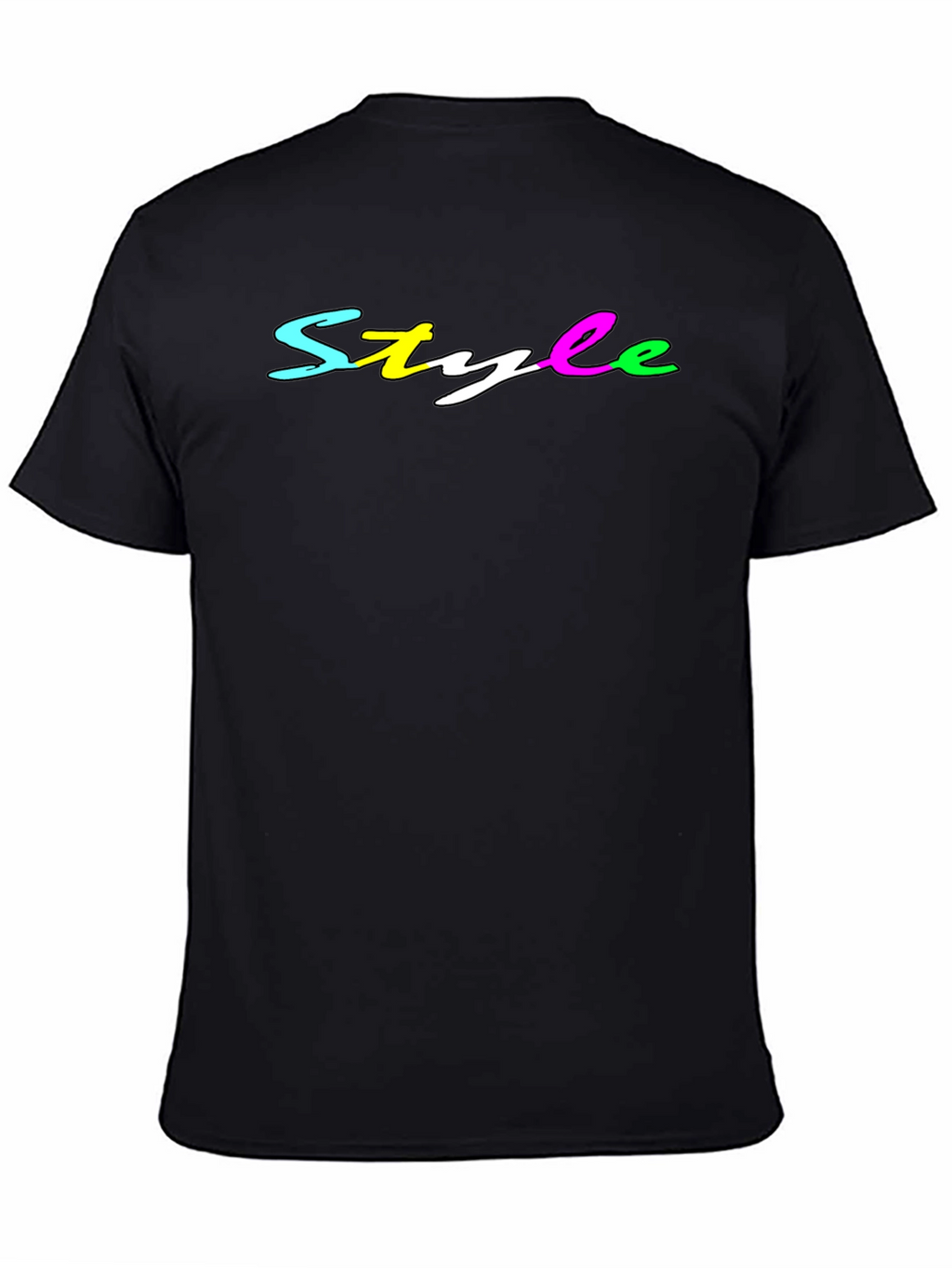 Stylish Mens Black T-Shirt - Style Graphic Tee