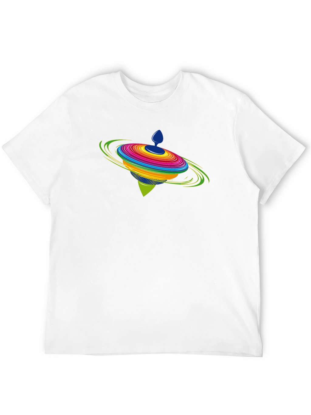 Spinning Top Graphic Black T-Shirt
