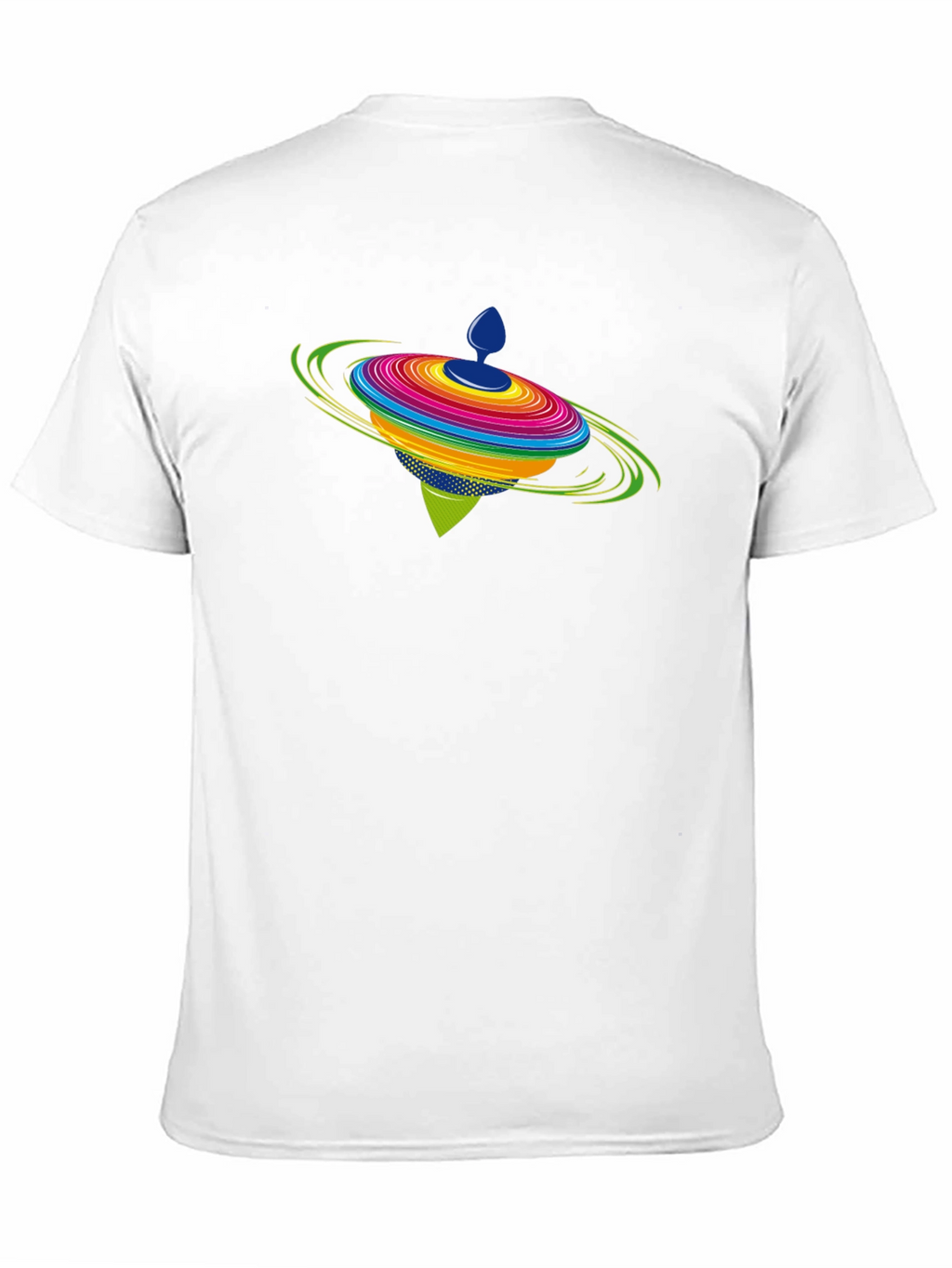Spinning Top Graphic Black T-Shirt