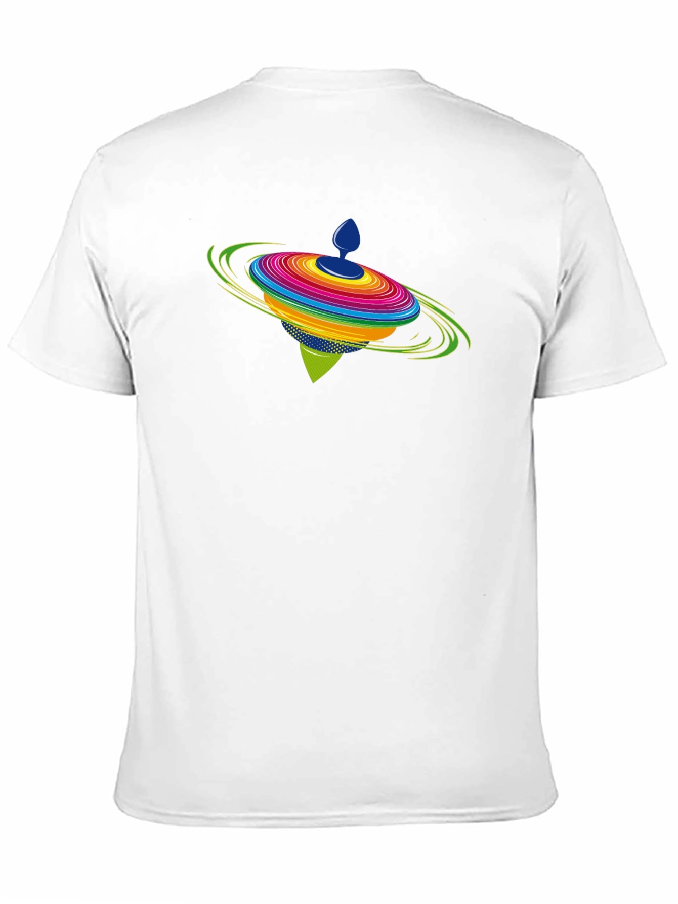 Spinning Top Graphic Black T-Shirt