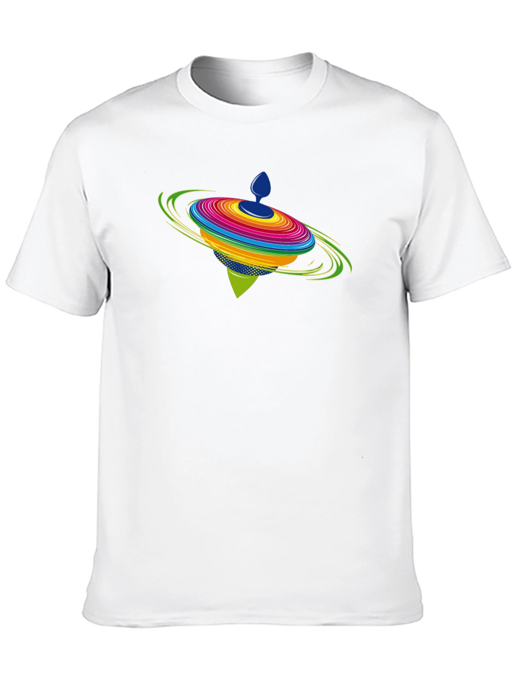 Spinning Top Graphic Black T-Shirt