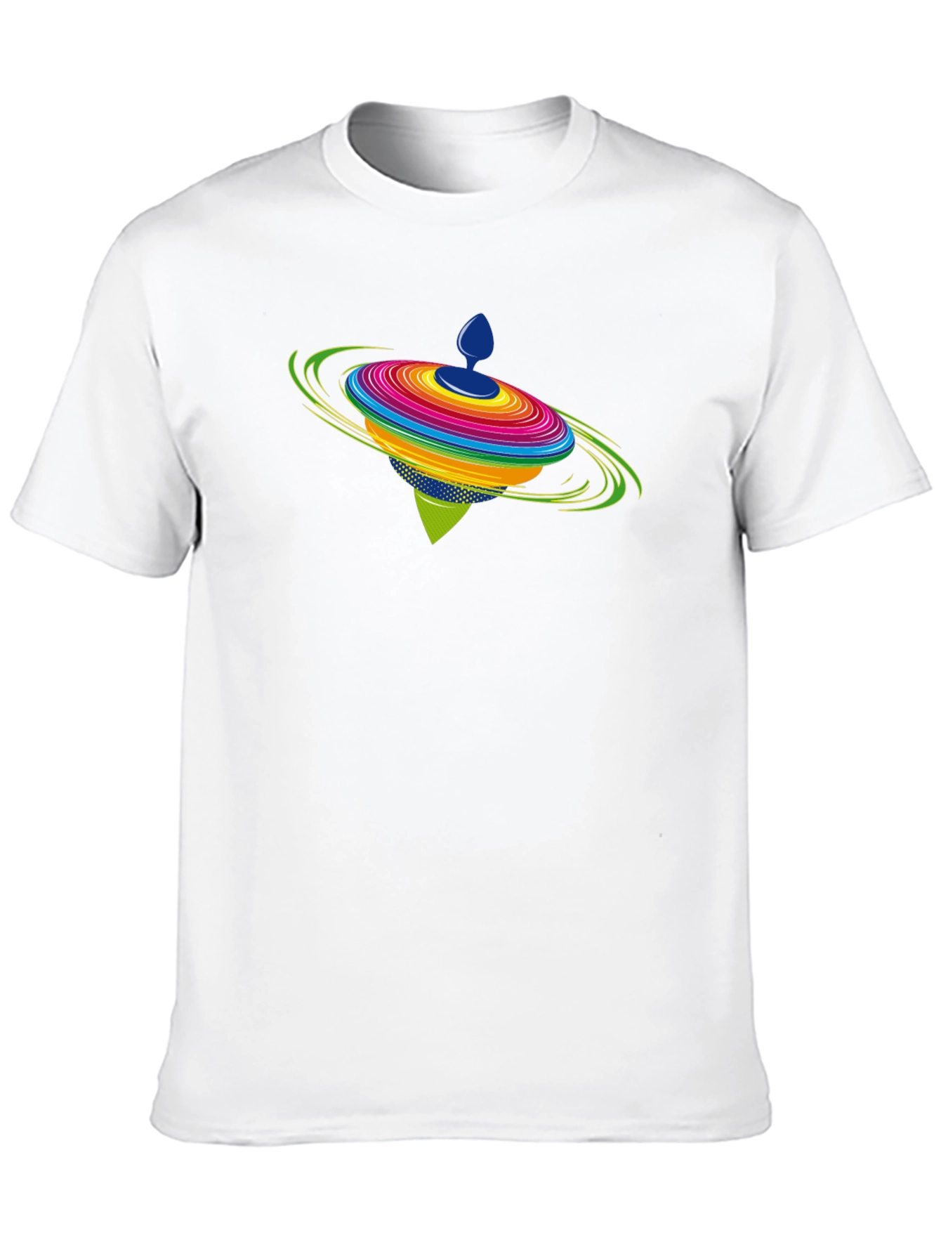 Spinning Top Graphic Black T-Shirt