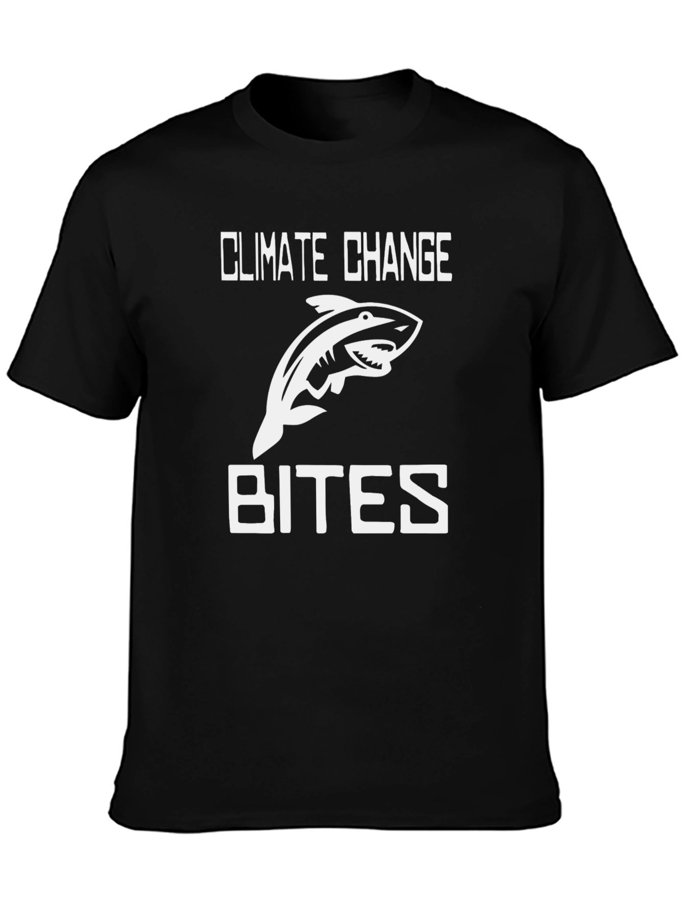 Climate Change Bites Shark Graphic Tee