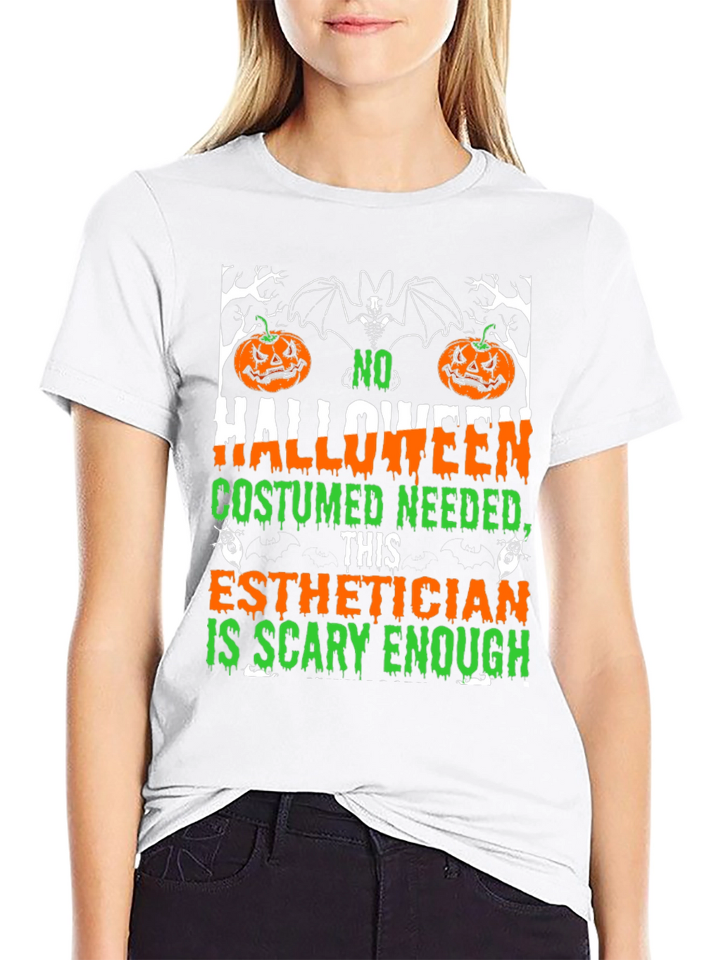 Esthetician Halloween T-Shirt: Scary Enough Costume Tee