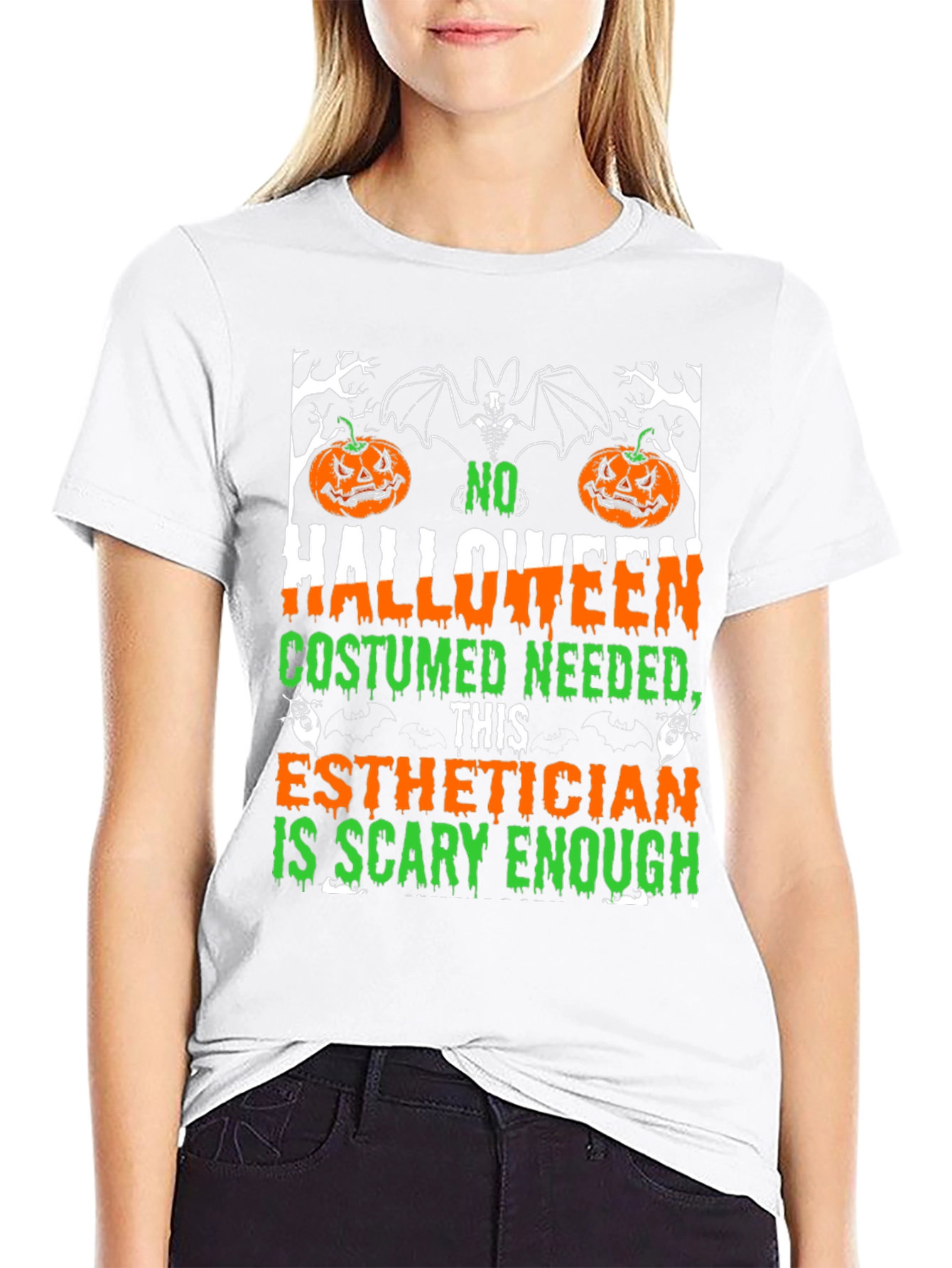Esthetician Halloween T-Shirt: Scary Enough Costume Tee