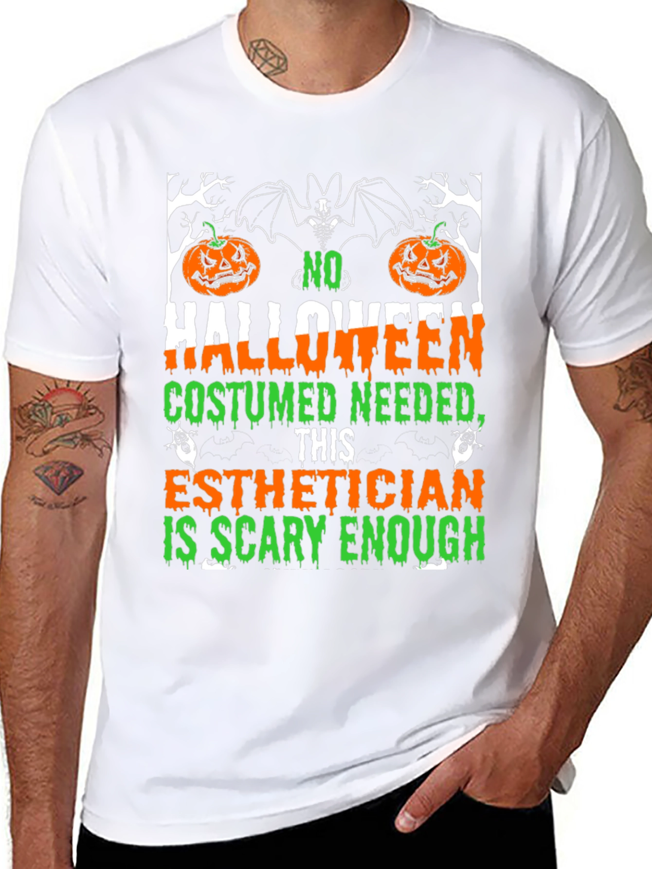 Esthetician Halloween T-Shirt: Scary Enough Costume Tee