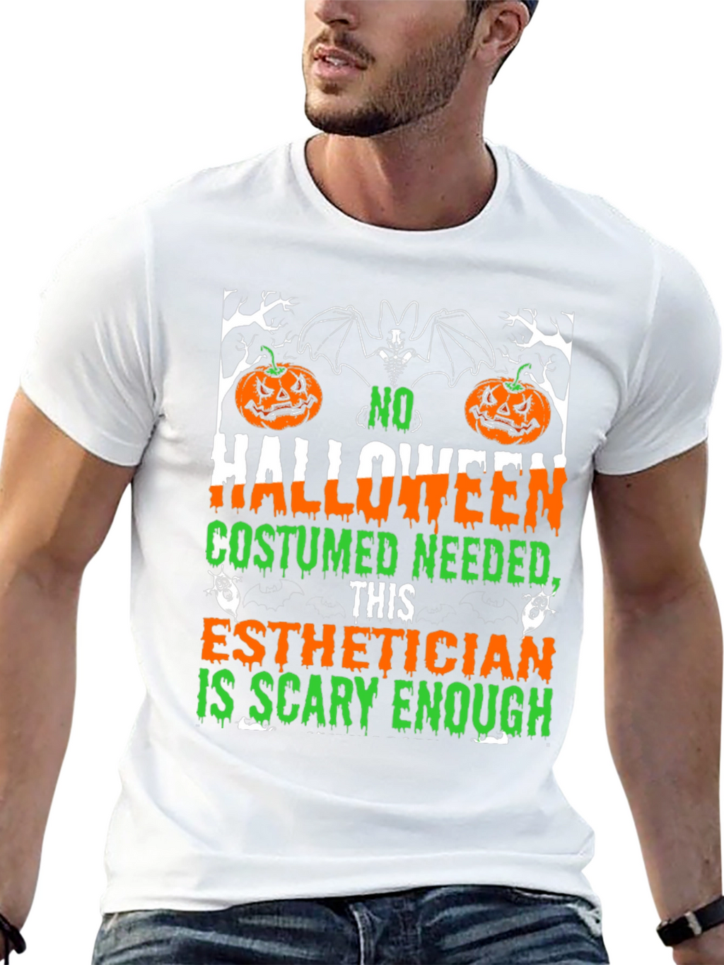 Esthetician Halloween T-Shirt: Scary Enough Costume Tee