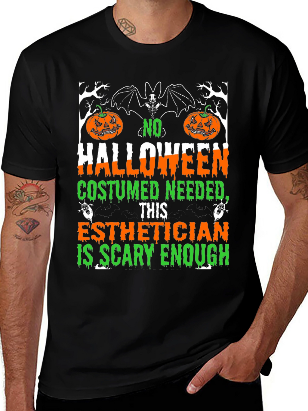 Esthetician Halloween T-Shirt: Scary Enough Costume Tee
