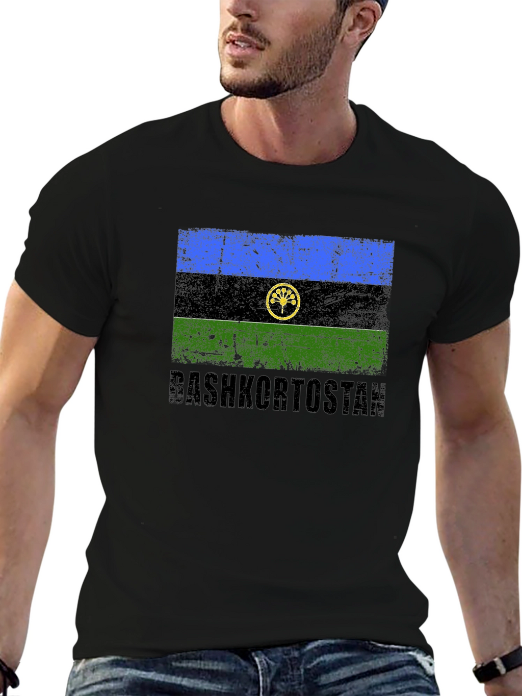 Bashkortostan Flag T-Shirt - Distressed Design