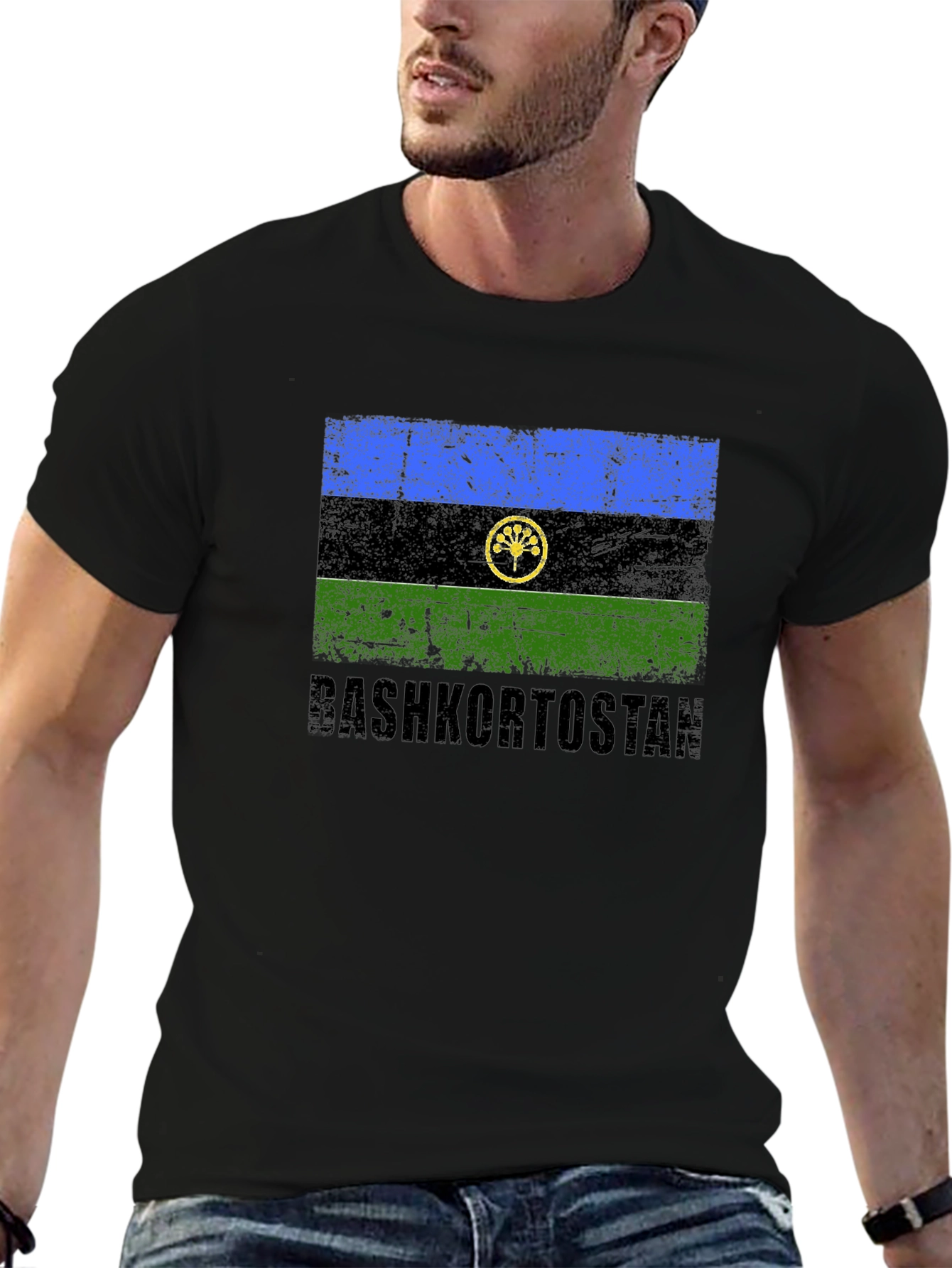 Bashkortostan Flag T-Shirt - Distressed Design