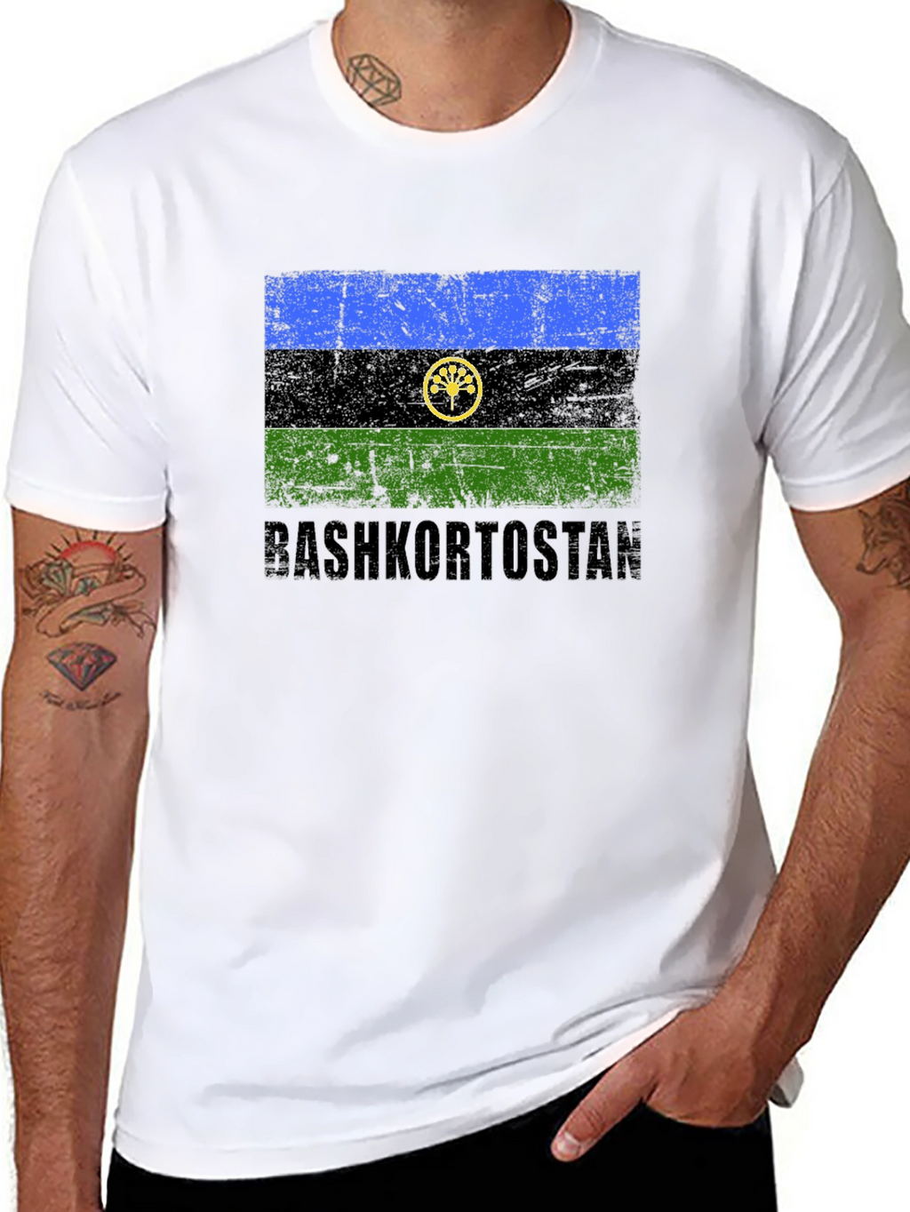 Bashkortostan Flag T-Shirt - Distressed Design