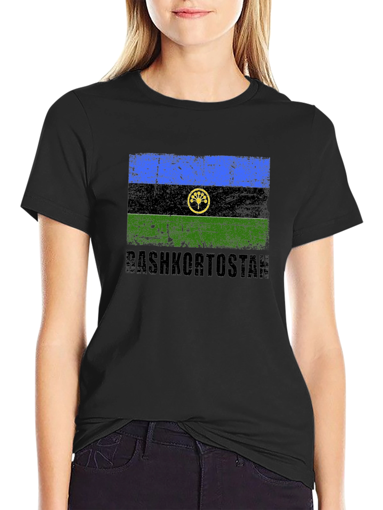 Bashkortostan Flag T-Shirt - Distressed Design