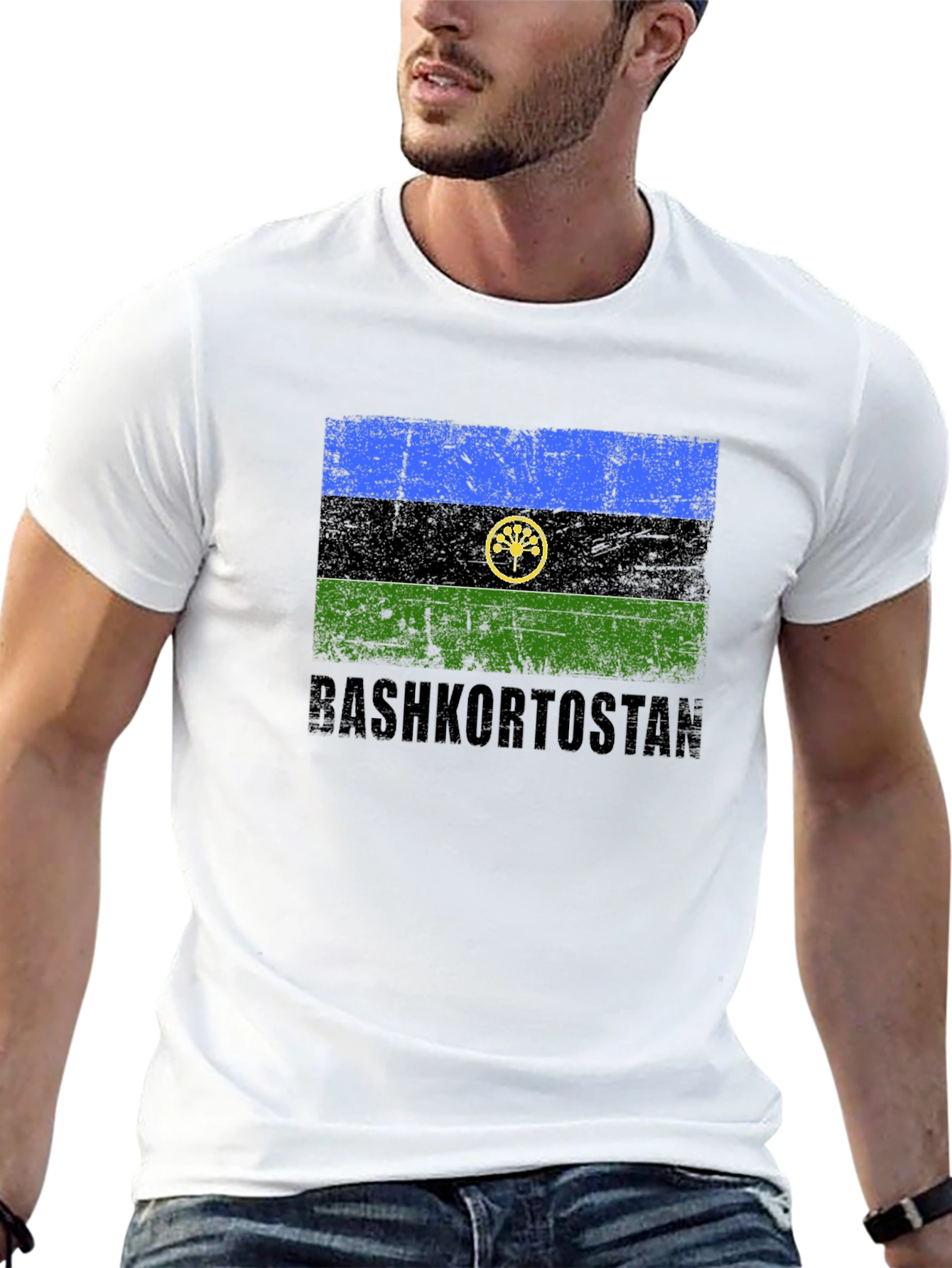 Bashkortostan Flag T-Shirt - Distressed Design