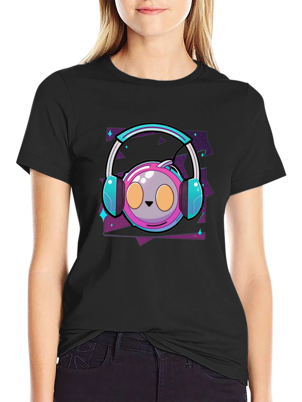 Cartoon Gamer Headset T-Shirt