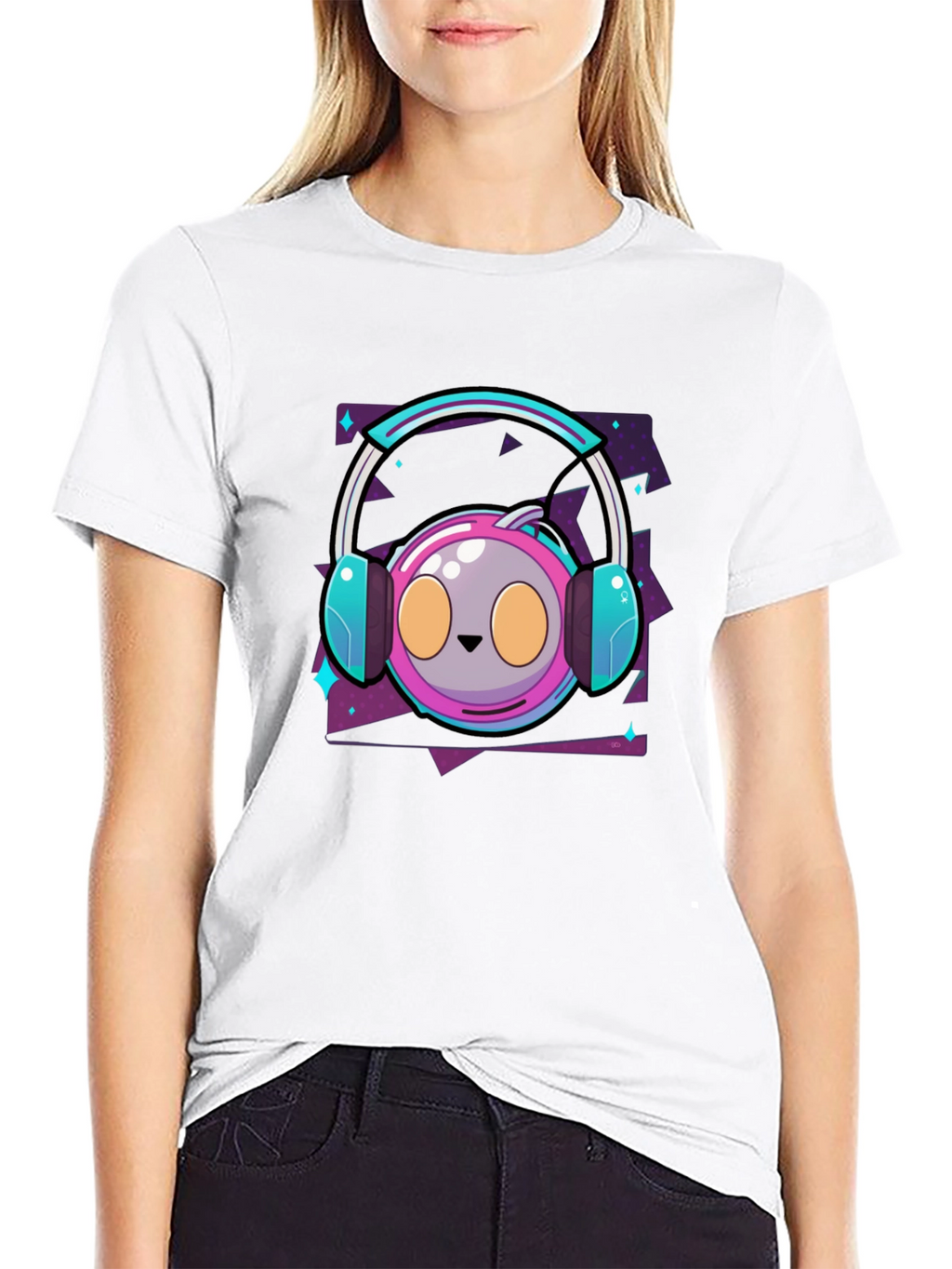 Cartoon Gamer Headset T-Shirt